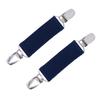 Elastic Mitten Clips Toddler Mitten and Glove Clips Stainless Steel Gloves Clips for Baby Kids Clothing Clips Black&Navy view 3
