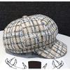 Danse Jupe Women Plaid Newsboy Paperboy Painter Cap Hat Fiddler Hat Visor Beret view 2