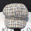 Danse Jupe Women Plaid Newsboy Paperboy Painter Cap Hat Fiddler Hat Visor Beret view 3