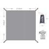 Hikeman Tent Footprint - Waterproof Camping Tarp, Heavy Duty Tent Floor Saver, Ultralight Ground Sheet Mat for Hiking, Backpacking, Hammock, Beach - Storage Bag Included(XL-83x83) view 3