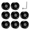 TOBWOLF 8 Pack 58mm x 32mm, 82A Outdoor Quad Roller Skating Wheels, PU Wear-Resistant Wheels Replacements Double-Row Roller Skates Accessories view 1