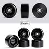 TOBWOLF 8 Pack 58mm x 32mm, 82A Outdoor Quad Roller Skating Wheels, PU Wear-Resistant Wheels Replacements Double-Row Roller Skates Accessories view 2