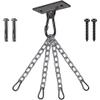 Dolibest Heavy Duty Boxing Punching Bag Chain,450 LB Capacity, Wall Mount Ceiling Hooks for Boxing& MMA,Wood Beam Holder with 4 Chains and 4 Carabiners,2 Wood Screws for Wooden Sets view 1
