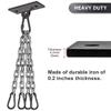 Dolibest Heavy Duty Boxing Punching Bag Chain,450 LB Capacity, Wall Mount Ceiling Hooks for Boxing& MMA,Wood Beam Holder with 4 Chains and 4 Carabiners,2 Wood Screws for Wooden Sets view 2