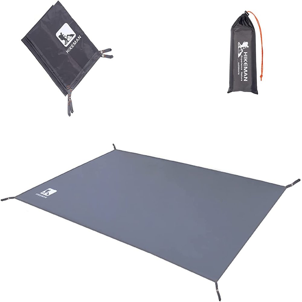 Hikeman Tent Footprint - Waterproof Camping Tarp, Heavy Duty Tent Floor Saver, Ultralight Ground Sheet Mat for Hiking, Backpacking, Hammock, Beach - Storage Bag Included(S-83x35)