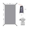 Hikeman Tent Footprint - Waterproof Camping Tarp, Heavy Duty Tent Floor Saver, Ultralight Ground Sheet Mat for Hiking, Backpacking, Hammock, Beach - Storage Bag Included(S-83x35) view 3