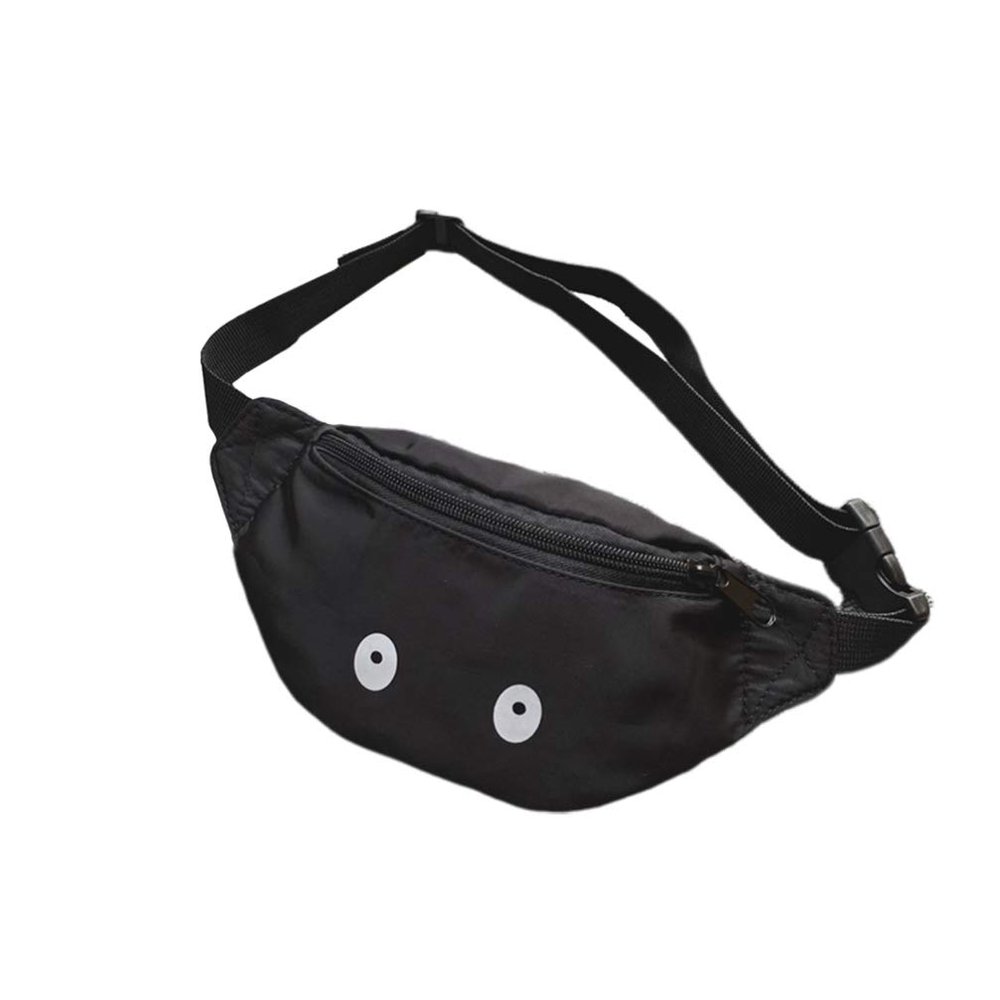 VALICLUD Kids Travel Waist Hip Bag Crossbody Belt Bag Sport Running Camping Trip Bag or Kids, Children, Girls Boys -Black