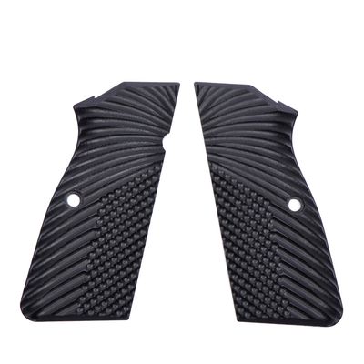 Guuun G10 Grips for Browning Hi Power and Tisas Regent BR9, OPS Eagle Wings Texture - Black