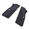 Guuun G10 Grips for Browning Hi Power and Tisas Regent BR9, OPS Eagle Wings Texture - Black view 3