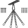 Dolibest Heavy Duty Boxing Punching Bag Chain,600 LB Capacity, Wall Mount Ceiling Hooks for Boxing& MMA,Wood Beam Holder with 4 Chains and 4 Carabiners,4 Wood Screws for Wooden Sets view 1