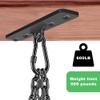Dolibest Heavy Duty Boxing Punching Bag Chain,600 LB Capacity, Wall Mount Ceiling Hooks for Boxing& MMA,Wood Beam Holder with 4 Chains and 4 Carabiners,4 Wood Screws for Wooden Sets view 2