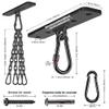 Dolibest Heavy Duty Boxing Punching Bag Chain,600 LB Capacity, Wall Mount Ceiling Hooks for Boxing& MMA,Wood Beam Holder with 4 Chains and 4 Carabiners,4 Wood Screws for Wooden Sets view 4