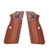 Guuun G10 Grips for Browning Hi Power and Tisas Regent BR9, OPS Eagle Wings Diamond Texture - Orange view 1
