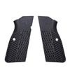 Guuun G10 Grips for Browning Hi Power and Tisas Regent BR9, OPS Eagle Wings Diamond Texture - Black view 1