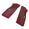 Guuun G10 Grips for Browning Hi Power and Tisas Regent BR9, Sunburst Tactical Texture - Red view 3