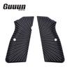 Guuun G10 Grips for Browning Hi Power and Tisas Regent BR9, Sunburst Tactical Texture - Black view 2