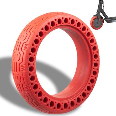 GLDYTIMES 50/75-6.1 Scooter Tire Solid: 8.5 Inch Tubeless Tires Replacement for Hover 1 Journey Jive Pioneer Aovopro ES80 Gotrax GXL V2 Rival Hiboy S2 Electric Scooter, 8 1/2'' Wheels Red 1 Pcs