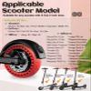 GLDYTIMES 50/75-6.1 Scooter Tire Solid: 8.5 Inch Tubeless Tires Replacement for Hover 1 Journey Jive Pioneer Aovopro ES80 Gotrax GXL V2 Rival Hiboy S2 Electric Scooter, 8 1/2'' Wheels Red 1 Pcs view 2