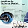GLDYTIMES 50/75-6.1 Scooter Tire: 8.5x2.0 Solid Tires Replacement for Gotrax GXL V2 Apex XL XR Ultra Elite Hiboy S2 S2R AOVOPRO Hover-1 Journey Electric Scooter, 8.5 Inch Front Rear Wheels view 2