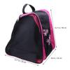 BESPORTBLE Ice Skate Bag for Carry Ice Skates Roller Inline Kids Adults Children Shoes Storage Organizer Pink view 2