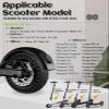 GLDYTIMES 50/75-6.1 Tire for Gotrax8.5 Inch Solid Rubber Tires Replacement for Gotrax GXL V2 Apex XL Pro MAX XR Ultra Elite Hover 1 Jive Journey Electric Scooter, 8 1/2 '' Tubeless Front Rear Wheels view 2