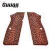 Guuun G10 Grips for Browning Hi Power and Tisas Regent BR9, Sunburst Tactical Texture - Orange view 2