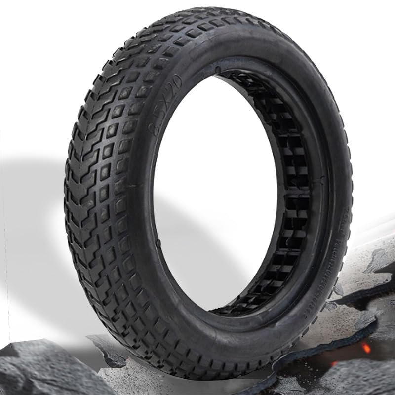 GLDYTIMES 8.5 Inch 8.5x2.0 50/75-6.1 Tire Solid Tire Fit for Gotrax Gxl V2/ XR/Apex Xl Hiboy S2 Pro/Hiboy S2 MAX Xiaomi M365/Pro AOVOPRO ES80 Electric Scooter 8 1/2" Tyre Anti-explosion Wheel