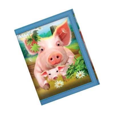 3D LiveLife Wallets - Pig Pen from Deluxebase. Lenticular 3D Farm Wallet. Cash, coin and card holder with artwork licensed from renowned artist Michael Searle