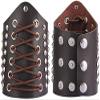 Nautical-Mart Leather Gauntlet Wristband Medieval Bracers Wrist Band Buckle Wide Bracer Arm Armor Cuff (Brown) view 1