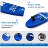 GYMAX Paddle Board, 9.8'/10'/11' x 6" Inflatable Stand Up Paddle Board with SUP Accessories, Removable Fin, Paddle & Carry Bag, Blow Up Paddle Boards Standing Boat for Adults Youth (Navy, 9.8FT) view 2