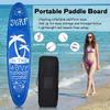 GYMAX Paddle Board, 9.8'/10'/11' x 6" Inflatable Stand Up Paddle Board with SUP Accessories, Removable Fin, Paddle & Carry Bag, Blow Up Paddle Boards Standing Boat for Adults Youth (Navy, 9.8FT) view 3