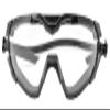 Edge Eyewear XSS611 Super 64 - Black Frame/Clear Vapor Shield Lenses view 3