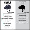 Kali Protectives Pace Camo Adult Off-Road BMX Cycling Helmet - Matte Grey/Large/X-Large view 4