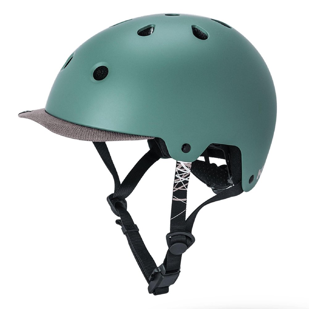 Kali Protectives Saha Cycling Helmets for Adults - Mountain Bike Helmet with Bio-Dome Construction; Helmet with Fidlock Snap Buckle; Snap-Fit Removable, and Locking Sliders (S/M, Cruise Matte Moss)