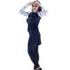 ZYCSKTL Womens surf Suit Womens Full Wetsuits Premium,Ladies Long-Sleeved Beach Sunscreen Wetsuit, Anti-Ultraviolet 5-Piece Swimsuit, Suitable for Various Water Sports (Color : Blue-XXL) view 1