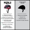 Kali Protectives Uno Helmet, Solid Gloss Blue/White, L/XL view 4