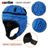 Surlim Rugby Helmet Soft Shell Helmets for Flag Football Scrum Cap Soft Helmet for Kids Youth (Blue, X-Large) view 4