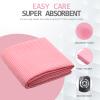 Eunzel Yoga Towel,Hot Yoga Mat Towel with Grip Dots Sweat Absorbent Non-Slip for Hot Yoga, Pilates and Workout 24" x72", Pink view 4