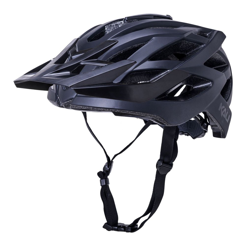 Kali Protectives Lunati Cycling Helmet, Solid Matte Black/Black, L/XL