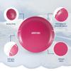 Slippery Racer ProDisc 26 Inch Heavy Duty Aluminum Iron Alloy Metal Kids Winter Saucer Snow Sled with Dual Riveted Soft Grip Rope Handles, Pink view 3