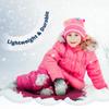 Slippery Racer ProDisc 26 Inch Heavy Duty Aluminum Iron Alloy Metal Kids Winter Saucer Snow Sled with Dual Riveted Soft Grip Rope Handles, Pink view 4