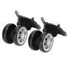 Boquite Romantic PresentDrawbar Box Wheel, Long Service Life Pressure Resistant Wear Resistant Suitcase Wheel, Double Row Large Wheel, Quite for Outdoor Trunk Trolley Case Suitcase