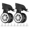 Boquite Romantic PresentDrawbar Box Wheel, Long Service Life Pressure Resistant Wear Resistant Suitcase Wheel, Double Row Large Wheel, Quite for Outdoor Trunk Trolley Case Suitcase view 2