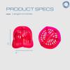 AquaLogix Medium Resistance Aquatic Bell Set - Pink | Aquatic Dumbbells | Quick Start Guide | Water Weights | Strength, Cardio & Toning Muscle | Durable Polycarbonate Material | Pair (MRPCBELL_PINK) view 3