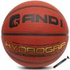 AND1 Hydrogrip Premium Composite Leather Basketball & Pump- Official Size 7 (29.5) Moisture Wicking Streetball, Made for Indoor and Outdoor Basketball Games (Orange) view 1