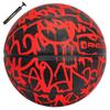 AND1 Fantom Rubber Basketball & Pump (Graffiti Series)- Official Size 7 (29.5) Streetball, Made for Indoor and Outdoor Basketball Games (Red) view 1
