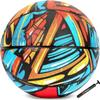 AND1 Supreme Grip Rubber Basketball & Pump- Official Size 7 (29.5) Streetball, Made for Indoor and Outdoor Basketball Games (Blue/Red), 5A1BK0143N9E2 view 2