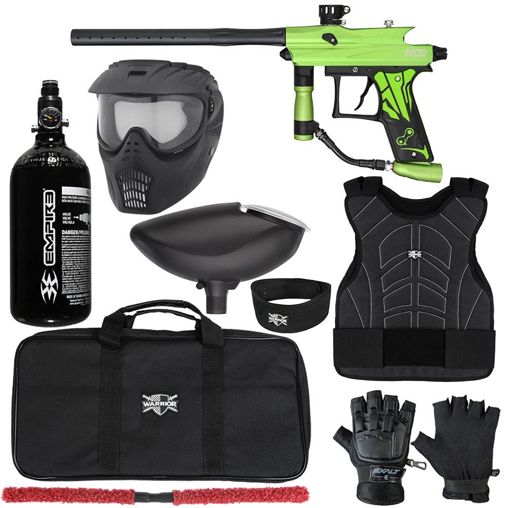 Action Village Azodin KAOS 3 Protector Paintball Gun Package Kit Level 1 (Dust Green/Dust Black, Large/X-Large)