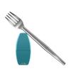 Final Fork Stainless Steel Collapsible Foldable Eco-friendly Camping Pocket Fork With Plastic Case for Travel (Cyan-ara Plastic) view 1