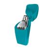 Final Fork Stainless Steel Collapsible Foldable Eco-friendly Camping Pocket Fork With Plastic Case for Travel (Cyan-ara Plastic) view 2